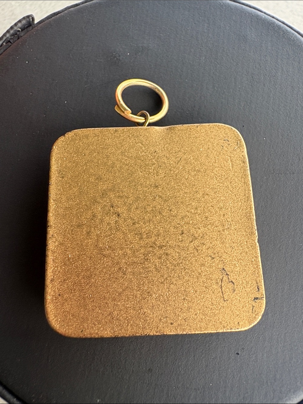 Artisan Face Mask Pendant Gold Tone Purple Statement Wearable Art vintage Y2K - Picture 5 of 12